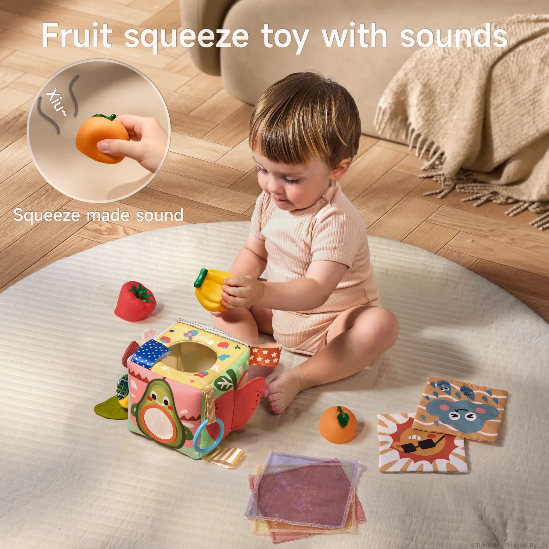 Boîte à mouchoirs bébé - cube d’activité – Image 7